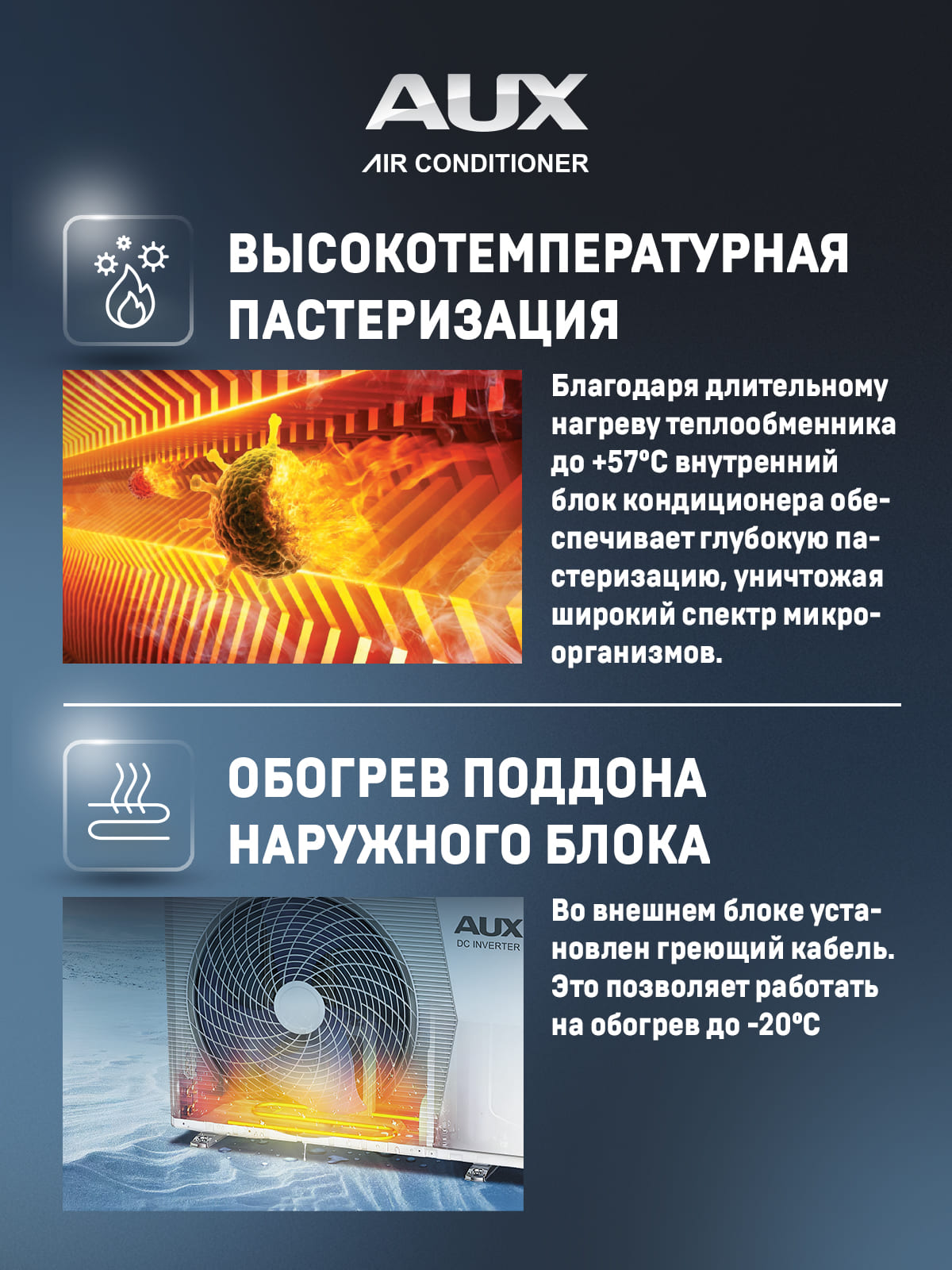 Сплит-система AUX серии J Progressive ASW-H12A4/JD-R2DI (v1) Inverter комплект