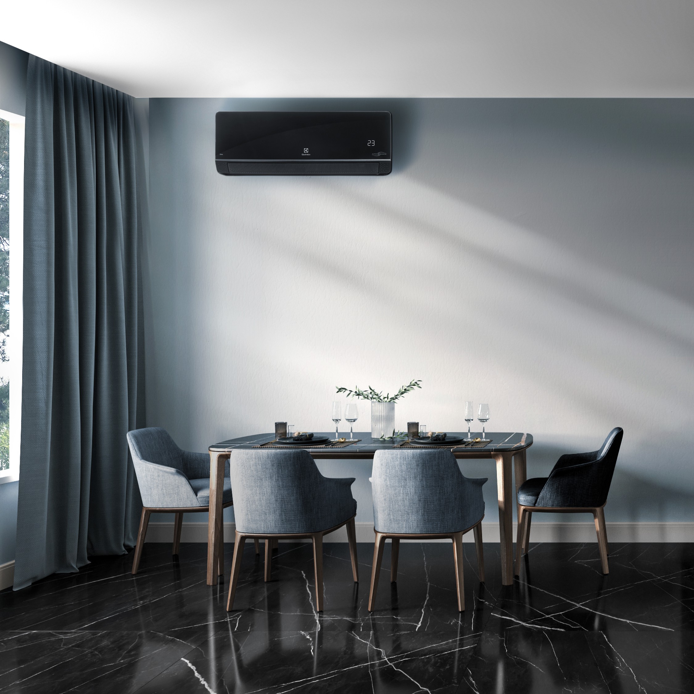 Сплит-система инверторного типа Electrolux Onix Super DC EACS/I-18HIX-BLACK/N8 комплект