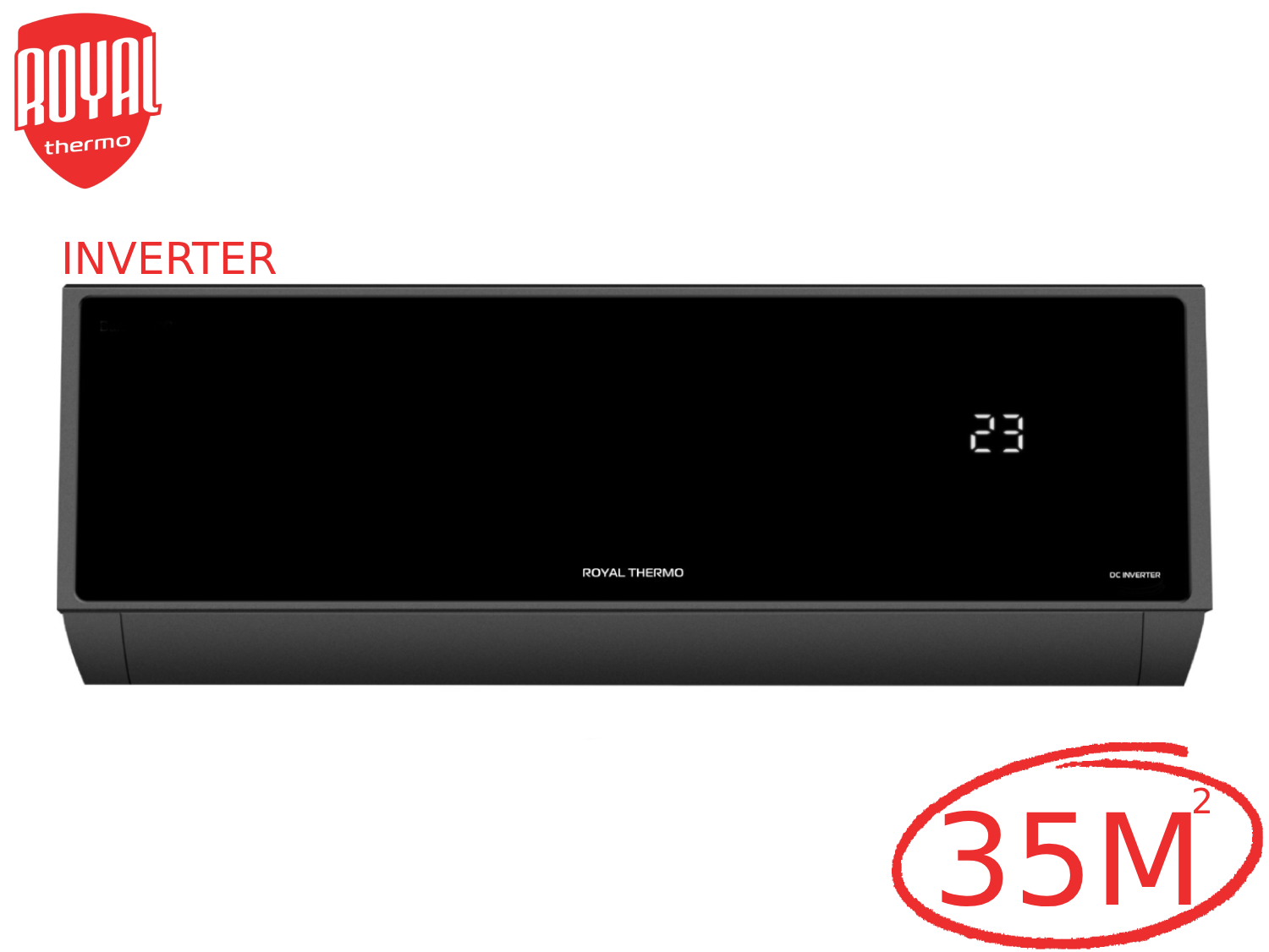 Сплит-система  ROYAL THERMO серии BAROCCO DC RTBI-12HN8/black Inverter комплект