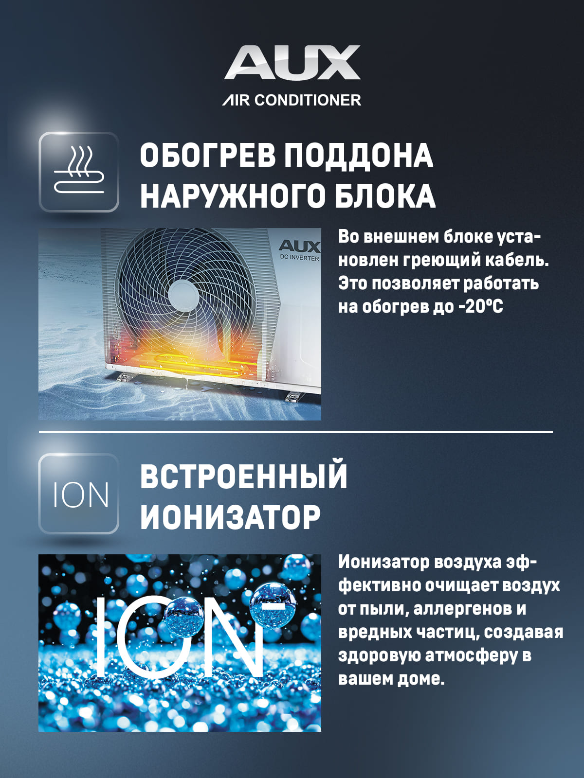 Сплит-система AUX серии Black Art Progressive ASW-H12A4/CС-R2DI Inverter комплект