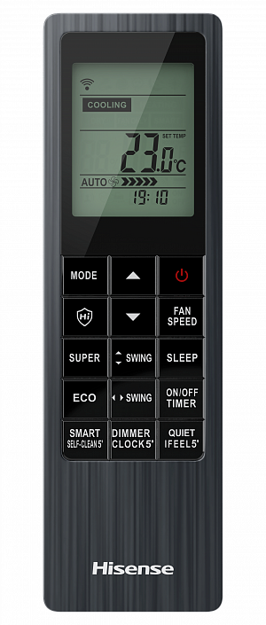 Инверторная сплит-система серии BLACK CRYSTAL SUPER DC Inverter Wi-Fi AS-13UW4RVETG01(B) (комплект)