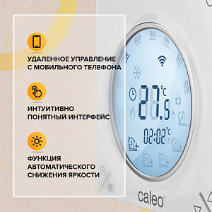 Терморегулятор CALEO C935 Wi-Fi встраиваемый, цифровой, программируемый, 3,5 кВт