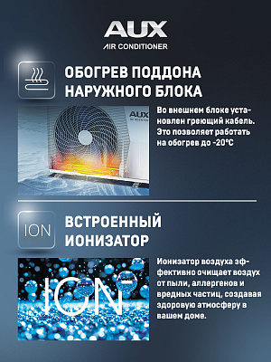 Сплит-система AUX серии Black Art Progressive ASW-H09A4/CС-R2DI Inverter комплект