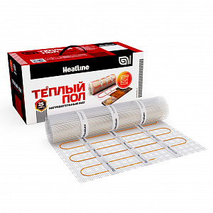 Двужильный нагревательный мат Heatline MS-75-0,5