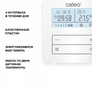 Терморегулятор CALEO C950, накладной, цифровой, программируемый, 3,5 кВт